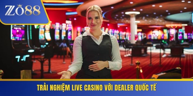 Trải nghiệm live casino với dealer quốc tế